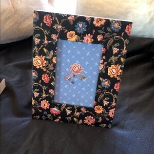 Punch Studio Floral Frame - Black and Multicolor